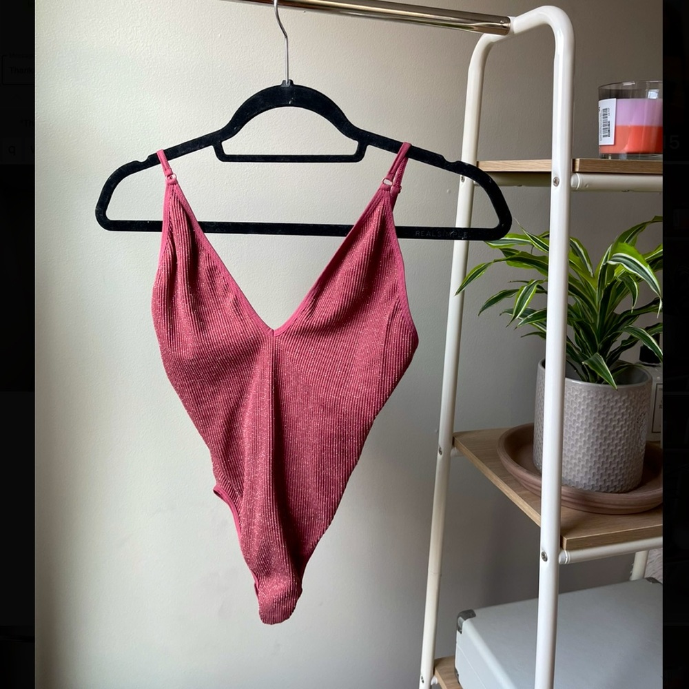 Urban outfitters pink body suit
